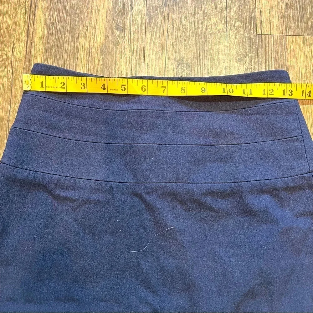 Venus Women’s Navy Blue Back Slit Pencil Skirt And Back Zipper Size 4